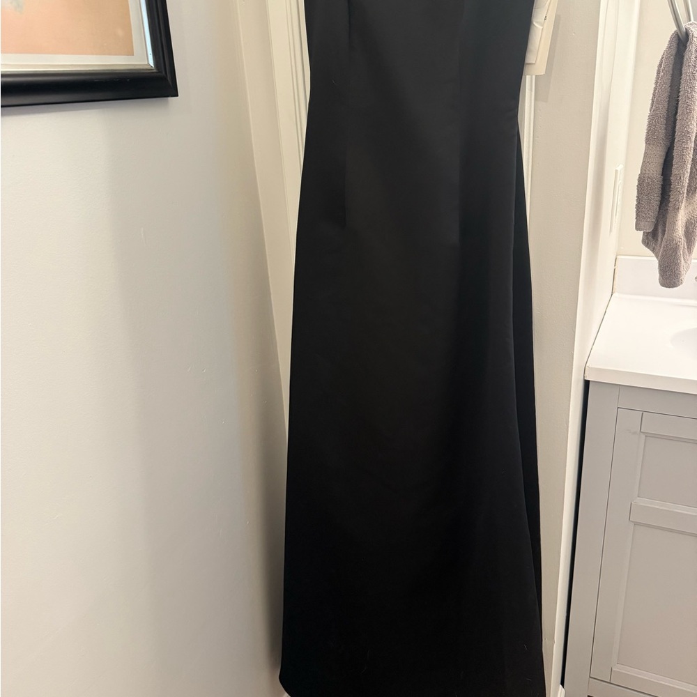 Gold Strapless Sheath Cocktail Dress